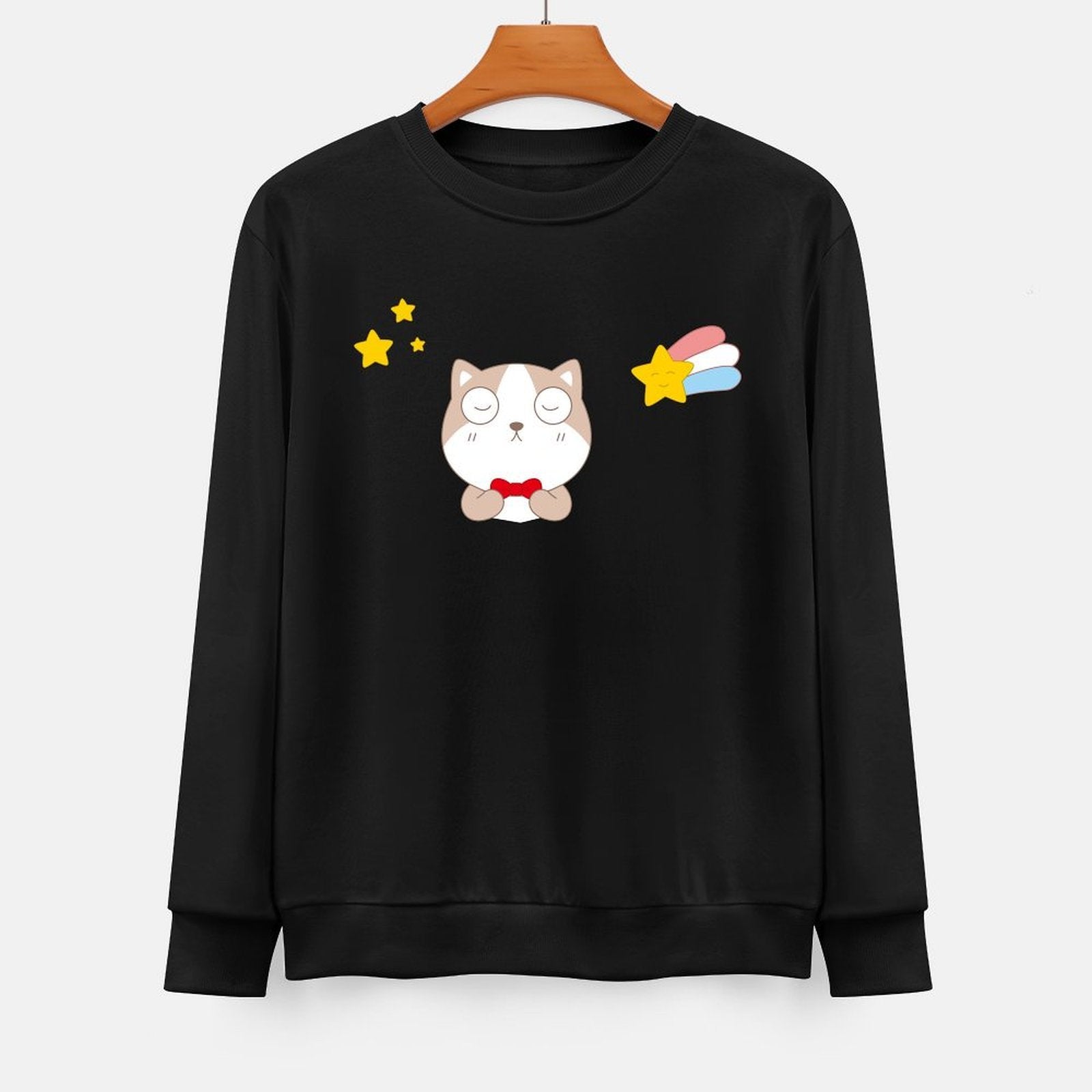 Front Patterned Long Sleeve TopDailyFit Clean Edges